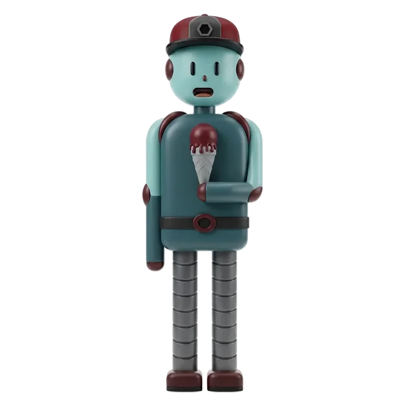 3D Robot Character Illustration by Dalton Schloss